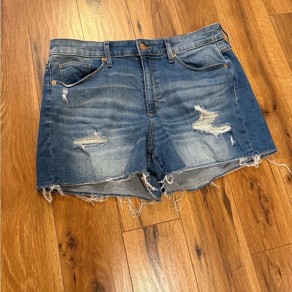 Distressed Denim Women Shorts